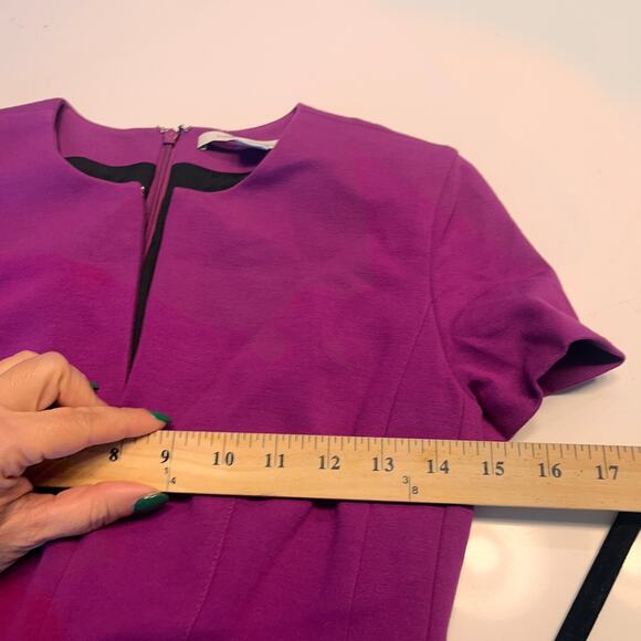 Diane Von Furstenberg Agatha Front Zip Sheath Dress Size 4 - Picture 9 of 11